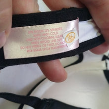 Load image into Gallery viewer, Candie's Padded Push-Up Bra, White + Black, Size 32A
