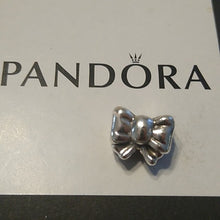Load image into Gallery viewer, Pandora Retired Sterling Silver Perfect Gift Bow Bead - 791204
