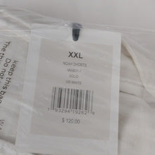 Load image into Gallery viewer, Onia 100% White NOAH Drawstring Linen Shorts, XXL
