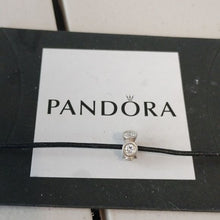 Load image into Gallery viewer, Pandora Retired Sterling Silver Lights Spacer with Clear Zirconia - 790226CZ
