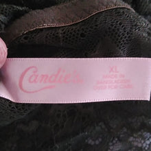 Load image into Gallery viewer, Candie's Juniors Eyelash Lace Bralette, Palm Olive,  X-Large
