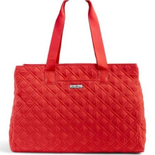 Load image into Gallery viewer, Vera Bradley Triple Compartment Travel Bag, Canyon Sunset Red

