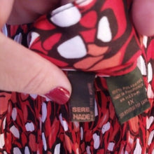 Load image into Gallery viewer, Sere Nade Button Down Red Confetti Career Blouse Top, Red Multi, Size 1X
