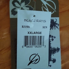 Load image into Gallery viewer, Beach Rays Yellow + Blue 1/4 Zip Jacket, XXL
