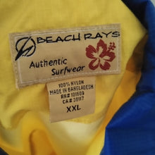 Load image into Gallery viewer, Beach Rays Yellow + Blue 1/4 Zip Jacket, XXL
