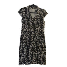 Load image into Gallery viewer, Anne Taylor Modernist Print Dress, Black/Brown/Beige/Ivory, Size 6
