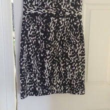 Load image into Gallery viewer, Anne Taylor Modernist Print Dress, Black/Brown/Beige/Ivory, Size 6

