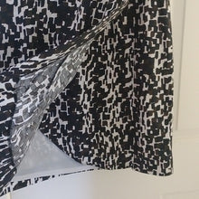 Load image into Gallery viewer, Anne Taylor Modernist Print Dress, Black/Brown/Beige/Ivory, Size 6
