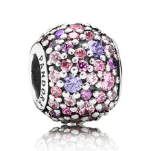 Load image into Gallery viewer, Pandora Sterling Silver Pave Lights Charm w/ multicolored CZs 791261aczmx
