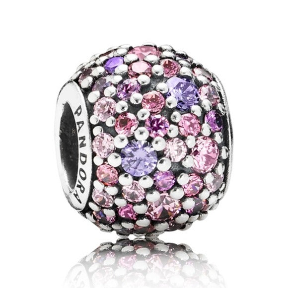 Pandora Sterling Silver Pave Lights Charm w/ multicolored CZs 791261aczmx