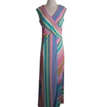 Load image into Gallery viewer, Sangria Striped Maxi Dress, Multicolor, Size 10
