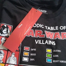 Load image into Gallery viewer, Star Wars Periodic Table Of Villains Tee Shirt, Size XL

