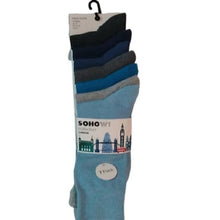Load image into Gallery viewer, SOHO W1 Collection 7 pairs Socks Blues, Gr…

