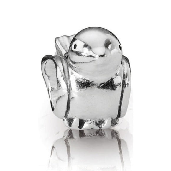 Pandora Retired Sterling Silver Bird Animal Bead - 790424