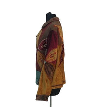 Load image into Gallery viewer, Sandy Starkman Embroidered Patchwork   Fall Dreams Jacket, XL
