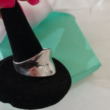 Load image into Gallery viewer, Sterling Silver Wide Abstract Ring, size 8
