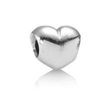 Load image into Gallery viewer, Pandora Sterling Silver Big Smooth Puffy Heart Charms, Set Of 2, 790137

