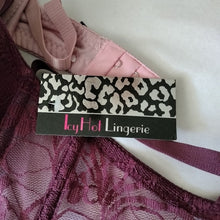 Load image into Gallery viewer, Icy Hot Lingerie Underwire Bras, Set of 2, Blush + Plum, size 42D
