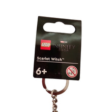 Load image into Gallery viewer, LEGO® MARVEL Scarlet Witch Minifigure™ Key Ring w Chain Part 854241 Key Chain
