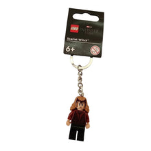 Load image into Gallery viewer, LEGO® MARVEL Scarlet Witch Minifigure™ Key Ring w Chain Part 854241 Key Chain
