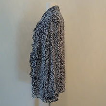 Load image into Gallery viewer, Avenue Animal Print Ruffle Blouse,  Size 26/28

