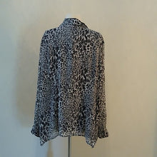 Load image into Gallery viewer, Avenue Animal Print Ruffle Blouse,  Size 26/28
