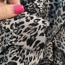 Load image into Gallery viewer, Avenue Animal Print Ruffle Blouse,  Size 26/28
