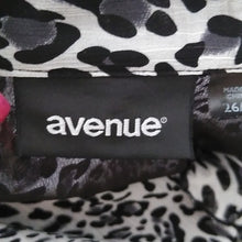 Load image into Gallery viewer, Avenue Animal Print Ruffle Blouse,  Size 26/28
