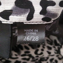 Load image into Gallery viewer, Avenue Animal Print Ruffle Blouse,  Size 26/28

