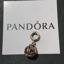 Load image into Gallery viewer, Pandora Sterling Silver Laurel Leaves Charm w/ Champagne Zirconia - 791407ccz
