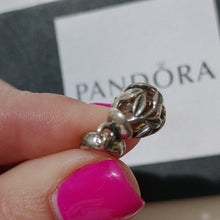 Load image into Gallery viewer, Pandora Sterling Silver Laurel Leaves Charm w/ Champagne Zirconia - 791407ccz
