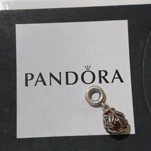 Load image into Gallery viewer, Pandora Sterling Silver Laurel Leaves Charm w/ Champagne Zirconia - 791407ccz
