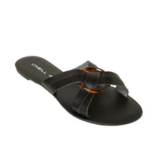 Load image into Gallery viewer, O'Neill Black Vilano Flip Flop Sandals, Size 7
