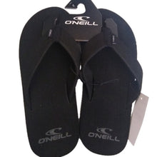 Load image into Gallery viewer, O&#39;Neill Phluff Daddy Black Flip Flop, Size 6 Sandals
