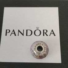 Load image into Gallery viewer, Pandora Sterling Silver Purple Shimmer Faceted Murano Glass Charm - 791651
