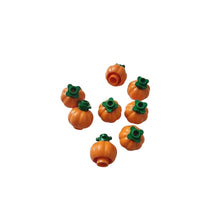 Load image into Gallery viewer, LEGO Accessories - Orange Pumpkins w/ Bright Green Stems (Package of 8) Spooky
