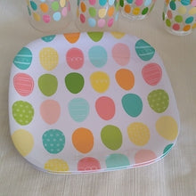 Load image into Gallery viewer, Spring Easter Melamine Plates, Acrylic Tumblers + 6 pack Dishcloths
