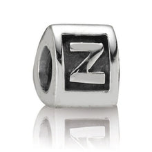 Load image into Gallery viewer, Pandora Retired Sterling Silver Alphabet Bead - Letter Z - 790323z
