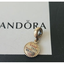 Load image into Gallery viewer, Pandora Sterling Silver 'Land of the Free' USA Dangle Charm 791169_43
