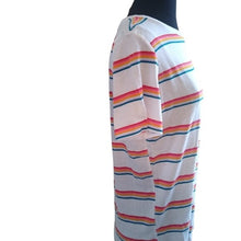 Load image into Gallery viewer, Junior's PINK Victoria's Secret Striped Ring Tee Shirt, Size XS
