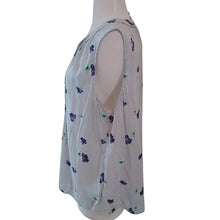 Load image into Gallery viewer, Old Navy Women's Floral Sleeveless Blouse, Olive/White/Purple, Size Large
