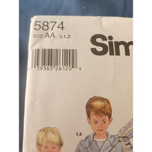Load image into Gallery viewer, 5874 SIMPLICITY TODDLERS' CHILD'S SLEEPWEAR &amp; ROBE SZ 1/2-1-2 Uncut
