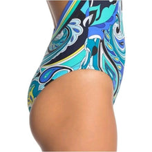 Load image into Gallery viewer, Trina Turk Ipanema Plunge Tropical Halter One Piece Swimsuit, size 10
