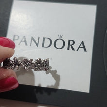 Load image into Gallery viewer, Pandora Sterling Silver Dazzling Daisy Meadow Stackable Ring w/ Clear Zirconia
