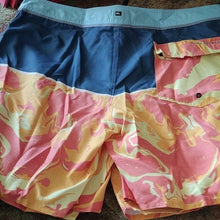Load image into Gallery viewer, Quiksilver Everyday Down Under Board Shorts Swim Trunks Blue Orange - Size 38
