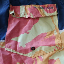 Load image into Gallery viewer, Quiksilver Everyday Down Under Board Shorts Swim Trunks Blue Orange - Size 38
