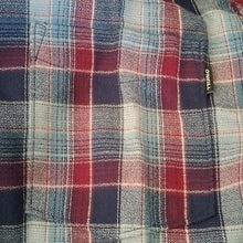 Load image into Gallery viewer, O'Neill Modern Fit Eastwood Short Sleeve Button Down Plaid Shirt, Navy, Large
