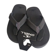 Load image into Gallery viewer, O'Neill Phluff Daddy Gray Flip Flop, Size 2/3 Sandals BOYS SIZING
