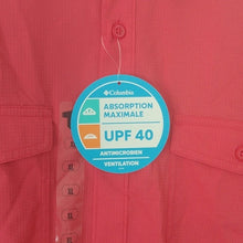 Load image into Gallery viewer, Men's Columbia Pacific Breeze Short Sleeve Shirt, Coral Sunset,  Size XL
