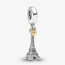 Load image into Gallery viewer, Pandora France Exclusive Eiffel Tower Sterling Silver+ 14k gold Charm 791302
